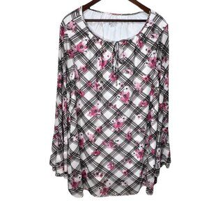𝅺size 14/16 Lane Bryant Floral Blouse